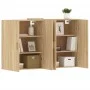 Wandschränke 2 Stk. Holzwerkstoff Sonoma Eiche von vidaXL, Sideboards - Ref: Foro24-3197875, Preis: 159,53 €, Rabatt: %
