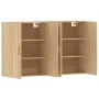 Wandschränke 2 Stk. Holzwerkstoff Sonoma Eiche von vidaXL, Sideboards - Ref: Foro24-3197875, Preis: 159,53 €, Rabatt: %