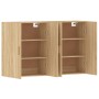 Wandschränke 2 Stk. Holzwerkstoff Sonoma Eiche von vidaXL, Sideboards - Ref: Foro24-3197875, Preis: 161,31 €, Rabatt: %