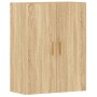 Armarios de pared 2 uds madera de ingeniería roble Sonoma