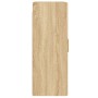Armarios de pared 2 uds madera de ingeniería roble Sonoma