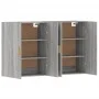 Armarios de pared 2 uds madera de ingeniería gris Sonoma by vidaXL, Sideboards - Ref: Foro24-3197879, Price: 137,86 €, Discou...