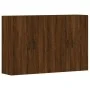 Armarios de pared 2 uds madera de ingeniería marrón roble de vidaXL, Aparadores - Ref: Foro24-3197888, Precio: 142,73 €, Desc...