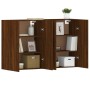 Wandschränke, 2 Stück, Eichenbraun, Holzwerkstoff von vidaXL, Sideboards - Ref: Foro24-3197888, Preis: 149,41 €, Rabatt: %