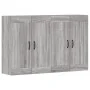 Wall cabinets 2 units engineered wood Sonoma gray by vidaXL, Sideboards - Ref: Foro24-3197991, Price: 129,12 €, Discount: %