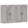 Wandschränke 2 Stk. Holzwerkstoff Sonoma grau von vidaXL, Sideboards - Ref: Foro24-3197991, Preis: 130,64 €, Rabatt: %