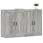 Wall cabinets 2 units engineered wood Sonoma gray by vidaXL, Sideboards - Ref: Foro24-3197991, Price: 129,12 €, Discount: %