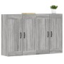 Wandschränke 2 Stk. Holzwerkstoff Sonoma grau von vidaXL, Sideboards - Ref: Foro24-3197991, Preis: 130,64 €, Rabatt: %