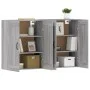 Wall cabinets 2 units engineered wood Sonoma gray by vidaXL, Sideboards - Ref: Foro24-3197991, Price: 129,12 €, Discount: %
