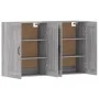 Wall cabinets 2 units engineered wood Sonoma gray by vidaXL, Sideboards - Ref: Foro24-3197991, Price: 129,12 €, Discount: %