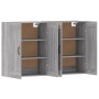 Wandschränke 2 Stk. Holzwerkstoff Sonoma grau von vidaXL, Sideboards - Ref: Foro24-3197991, Preis: 130,64 €, Rabatt: %