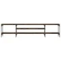 Mueble TV madera ingeniería y hierro roble ahumado 201x35x45 cm de vidaXL, Muebles TV - Ref: Foro24-831815, Precio: 79,29 €, ...