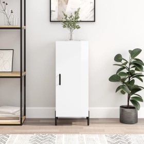 Glossy white plywood sideboard 34.5x34x90 cm by vidaXL, Sideboards - Ref: Foro24-828550, Price: 69,33 €, Discount: %