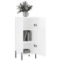 Aparador de madera contrachapada blanco brillante 34,5x34x90 cm de vidaXL, Aparadores - Ref: Foro24-828550, Precio: 68,49 €, ...