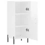 Aparador de madera contrachapada blanco brillante 34,5x34x90 cm de vidaXL, Aparadores - Ref: Foro24-828550, Precio: 68,49 €, ...