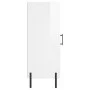 Aparador de madera contrachapada blanco brillante 34,5x34x90 cm de vidaXL, Aparadores - Ref: Foro24-828550, Precio: 68,49 €, ...
