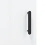 Aparador de madera contrachapada blanco brillante 34,5x34x90 cm de vidaXL, Aparadores - Ref: Foro24-828550, Precio: 68,49 €, ...