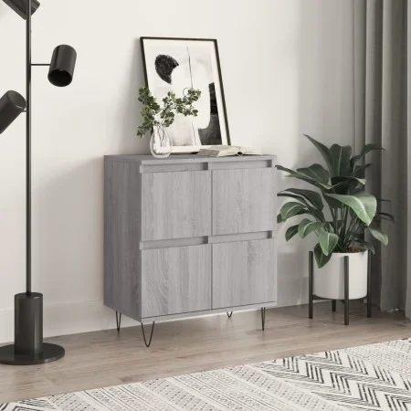 Aparador de madera contrachapada gris Sonoma 60x35x70 cm de vidaXL, Aparadores - Ref: Foro24-831218, Precio: 65,51 €, Descuen...