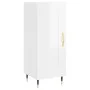 Aparador de madera contrachapada blanco brillante 34,5x34x90 cm de vidaXL, Aparadores - Ref: Foro24-830422, Precio: 61,61 €, ...