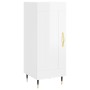 Sideboard aus glänzendem weißem Sperrholz 34,5x34x90 cm von vidaXL, Sideboards - Ref: Foro24-830422, Preis: 62,40 €, Rabatt: %