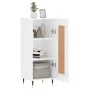 Sideboard aus glänzendem weißem Sperrholz 34,5x34x90 cm von vidaXL, Sideboards - Ref: Foro24-830422, Preis: 61,61 €, Rabatt: %