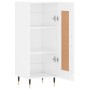 Sideboard aus glänzendem weißem Sperrholz 34,5x34x90 cm von vidaXL, Sideboards - Ref: Foro24-830422, Preis: 62,40 €, Rabatt: %