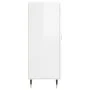 Sideboard aus glänzendem weißem Sperrholz 34,5x34x90 cm von vidaXL, Sideboards - Ref: Foro24-830422, Preis: 61,61 €, Rabatt: %