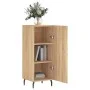 Sideboard aus Sonoma-Eichensperrholz, 34,5 x 34 x 90 cm von vidaXL, Sideboards - Ref: Foro24-828559, Preis: 71,43 €, Rabatt: %