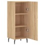 Aparador madera contrachapada color roble Sonoma 34,5x34x90 cm de vidaXL, Aparadores - Ref: Foro24-828559, Precio: 72,39 €, D...