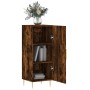 Aparador madera de ingeniería roble ahumado 34,5x34x90 cm de vidaXL, Aparadores - Ref: Foro24-828529, Precio: 42,04 €, Descue...