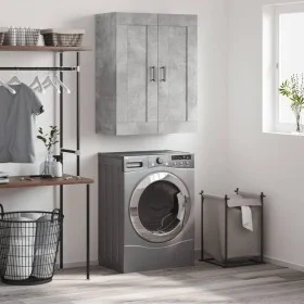 Concrete gray engineered wood wall cabinet 69.5x34x90 cm by vidaXL, Sideboards - Ref: Foro24-830392, Price: 67,12 €, Discount: %