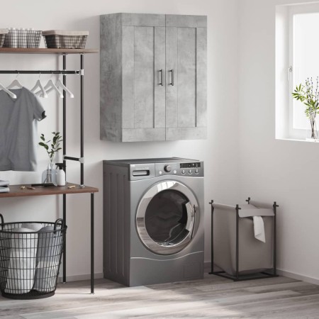 Concrete gray engineered wood wall cabinet 69.5x34x90 cm by vidaXL, Sideboards - Ref: Foro24-830392, Price: 67,84 €, Discount: %