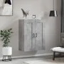 Concrete gray engineered wood wall cabinet 69.5x34x90 cm by vidaXL, Sideboards - Ref: Foro24-830392, Price: 67,12 €, Discount: %