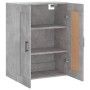 Concrete gray engineered wood wall cabinet 69.5x34x90 cm by vidaXL, Sideboards - Ref: Foro24-830392, Price: 67,84 €, Discount: %
