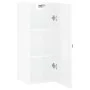 Glossy white wall cabinet 34.5x34x90 cm by vidaXL, Sideboards - Ref: Foro24-828830, Price: 49,22 €, Discount: %