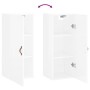Glänzend weißer Wandschrank 34,5x34x90 cm von vidaXL, Sideboards - Ref: Foro24-828830, Preis: 49,84 €, Rabatt: %