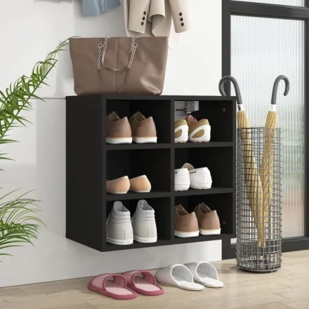 Schwarzer Schuhschrank 52,5x30x50 cm von vidaXL, Schließfächer und Lagerschränke - Ref: Foro24-808686, Preis: 50,37 €, Rabatt: %