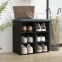 Mueble zapatero negro 52,5x30x50 cm de vidaXL, Taquillas y armarios de almacenamiento - Ref: Foro24-808686, Precio: 50,34 €, ...