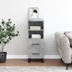Betongraues Sperrholz-Sideboard 34,5 x 34 x 90 cm von vidaXL, Sideboards - Ref: Foro24-828696, Preis: 56,12 €, Rabatt: %