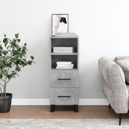 Betongraues Sperrholz-Sideboard 34,5 x 34 x 90 cm von vidaXL, Sideboards - Ref: Foro24-828696, Preis: 56,68 €, Rabatt: %