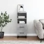 Aparador de madera contrachapada gris hormigón 34,5x34x90 cm de vidaXL, Aparadores - Ref: Foro24-828696, Precio: 56,12 €, Des...