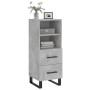 Betongraues Sperrholz-Sideboard 34,5 x 34 x 90 cm von vidaXL, Sideboards - Ref: Foro24-828696, Preis: 56,68 €, Rabatt: %