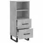 Aparador de madera contrachapada gris hormigón 34,5x34x90 cm de vidaXL, Aparadores - Ref: Foro24-828696, Precio: 56,12 €, Des...