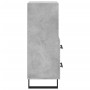 Aparador de madera contrachapada gris hormigón 34,5x34x90 cm de vidaXL, Aparadores - Ref: Foro24-828696, Precio: 56,63 €