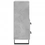 Aparador de madera contrachapada gris hormigón 34,5x34x90 cm de vidaXL, Aparadores - Ref: Foro24-828696, Precio: 56,12 €, Des...