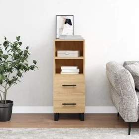 Sideboard aus Sonoma-Eichensperrholz, 34,5 x 34 x 90 cm von vidaXL, Sideboards - Ref: Foro24-828695, Preis: 56,25 €, Rabatt: %