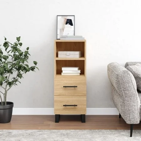 Sideboard aus Sonoma-Eichensperrholz, 34,5 x 34 x 90 cm von vidaXL, Sideboards - Ref: Foro24-828695, Preis: 56,25 €, Rabatt: %