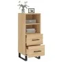 Aparador madera contrachapada color roble Sonoma 34,5x34x90 cm de vidaXL, Aparadores - Ref: Foro24-828695, Precio: 56,25 €, D...