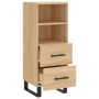 Sideboard aus Sonoma-Eichensperrholz, 34,5 x 34 x 90 cm von vidaXL, Sideboards - Ref: Foro24-828695, Preis: 56,79 €, Rabatt: %
