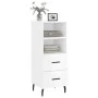 Glossy white plywood sideboard 34.5x34x90 cm by vidaXL, Sideboards - Ref: Foro24-828686, Price: 53,97 €, Discount: %
